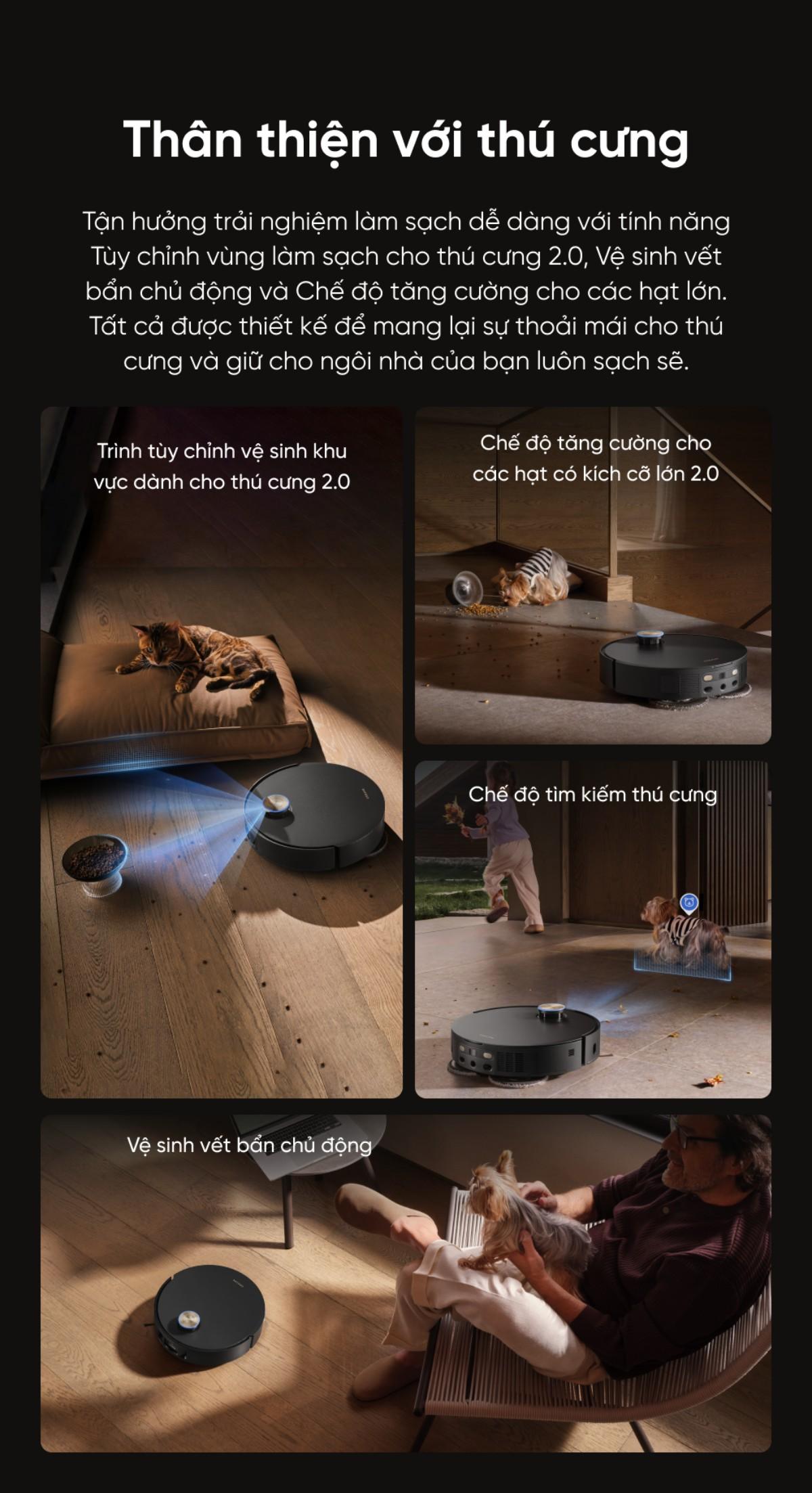 Robot hút bụi lau sàn Dreame X50 Master