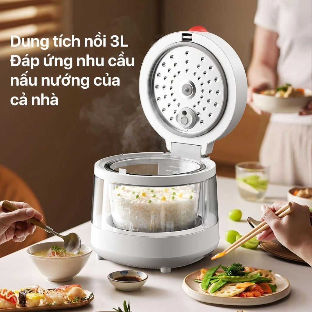 Nồi cơm điện đa năng Deerma DEM-FB15W 3L Nồi cơm điện đa năng Deerma DEM-FB15W 3L