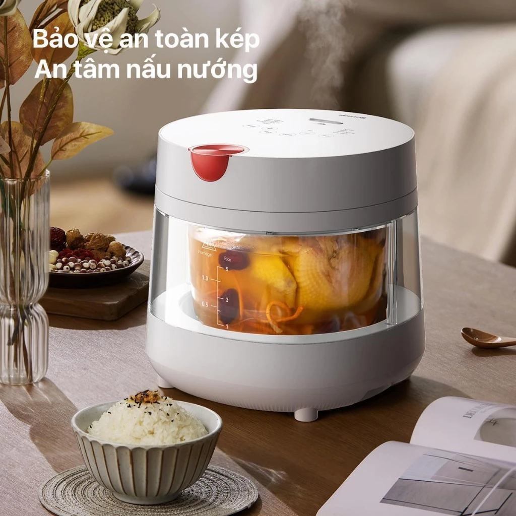 Nồi cơm điện đa năng Deerma DEM-FB15W 3L Nồi cơm điện đa năng Deerma DEM-FB15W 3L