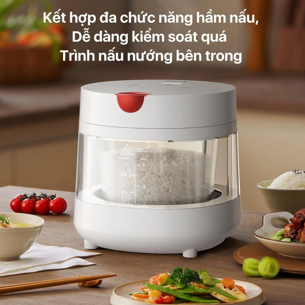 Nồi cơm điện đa năng Deerma DEM-FB15W 3L Nồi cơm điện đa năng Deerma DEM-FB15W 3L