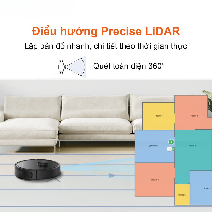 Robot hút bụi lau nhà Roborock Q7 TF+ – Bản Quốc Tế – Chính hãng Robot hút bụi lau nhà Roborock Q7 TF+ – Bản Quốc Tế – Chính hãng