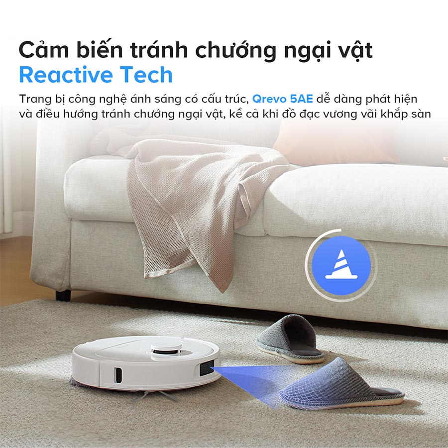 Robot hút bụi lau nhà Roborock Qrevo 5AE – New 2025 – Chính hãng Robot hút bụi lau nhà Roborock Qrevo 5AE – Bản Quốc Tế – Chính hãng