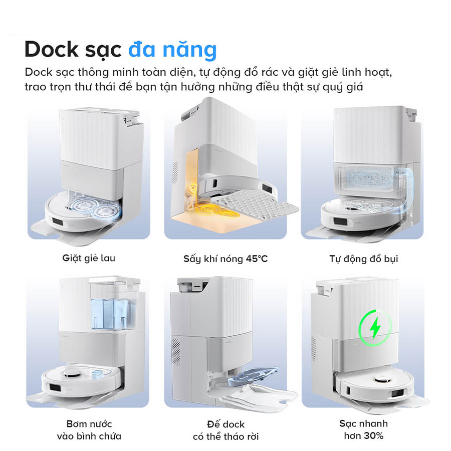 Robot hút bụi lau nhà Roborock Qrevo 5AE – New 2025 – Chính hãng Robot hút bụi lau nhà Roborock Qrevo 5AE – Bản Quốc Tế – Chính hãng