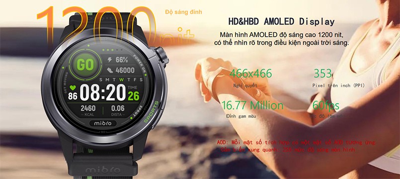 Đồng hồ thông minh Mibro GS Active 2 XPAW024 - Chính hãng