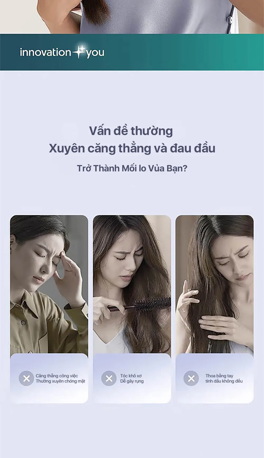 Lược massage đầu Philips PPM1511 - xử lý vấn đề