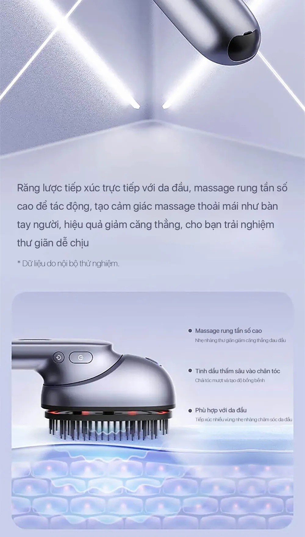 Lược massage đầu Philips PPM1511 - Ưu điểm nổi bật