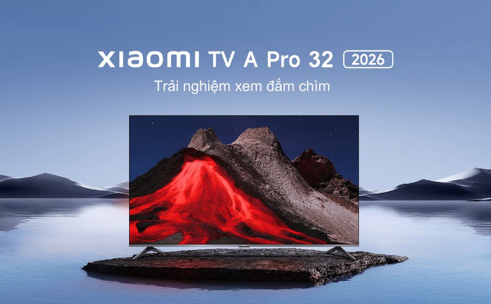 Tivi Xiaomi 32 inch A Pro Google TV QLED 2026 – Bản Quốc Tế