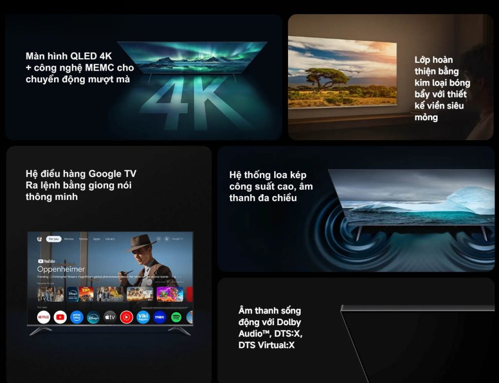 Tivi Xiaomi 55 inch A Pro Google TV QLED 2026 – Bản Quốc Tế - Chính Hãng Tivi Xiaomi 55 inch A Pro Google TV QLED 2026 – Bản Quốc Tế