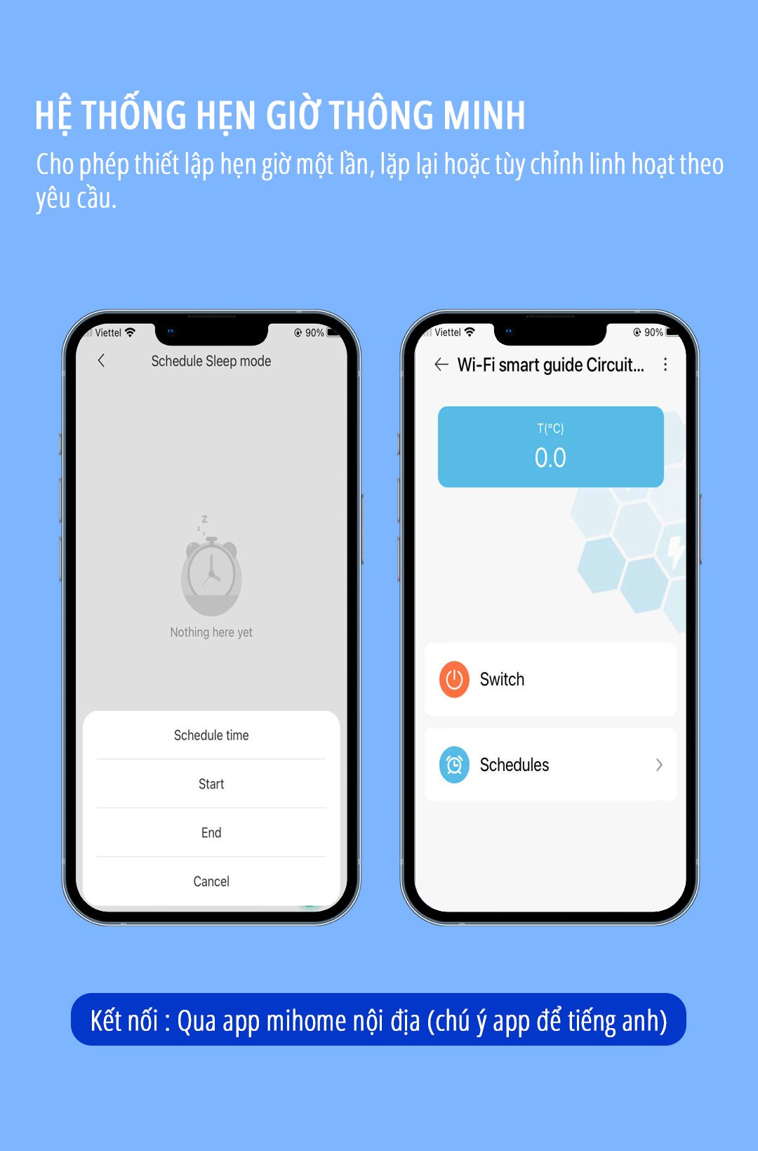 Aptomat CB thông minh Wifi miLife 40A - Chính hãng Aptomat CB thông minh Wifi miLife 40A điều khiển qua ứng dụng