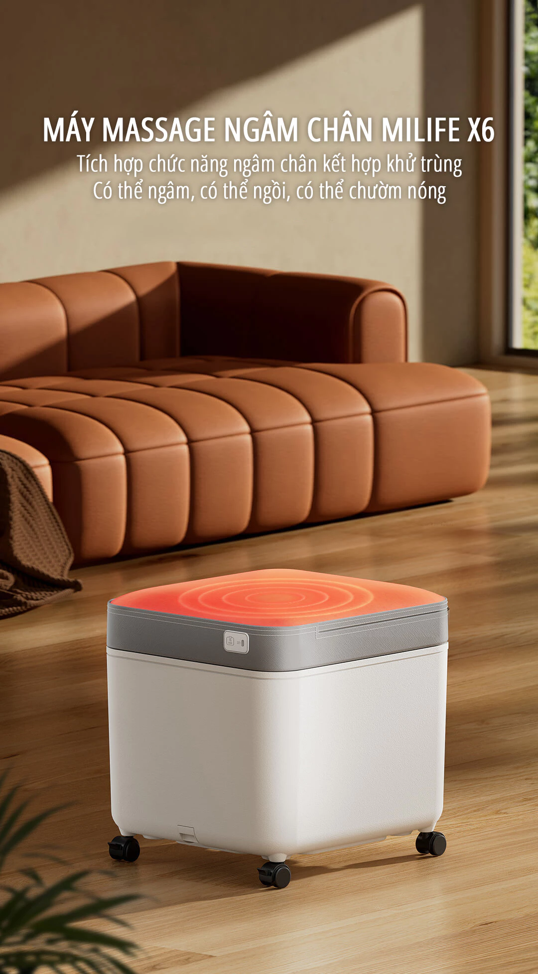 Máy massage ngâm chân Xiaomi miLife YMZ-X6 - Chính hãng Máy massage ngâm chân Xiaomi miLife YMZ-X6