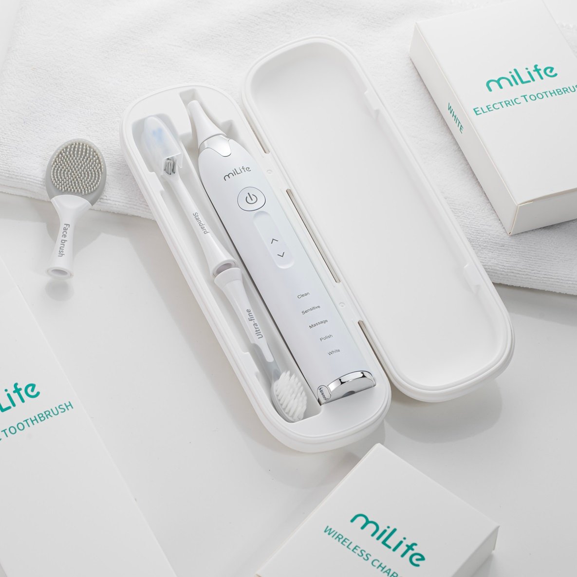 Bàn chải điện miLife tích hợp máy rửa mặt - Chính hãng Bàn chải điện miLife tích hợp máy rửa mặt