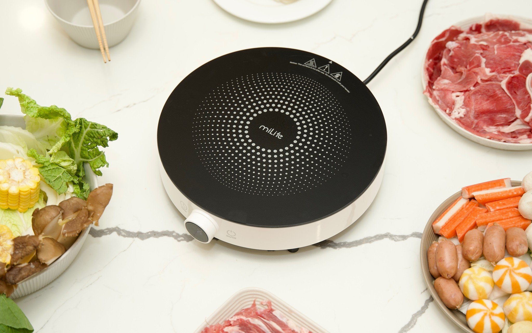 Bếp từ đơn miLife N2 tròn 9 mức nhiệt - Chính hãng Bếp từ đơn miLife N2