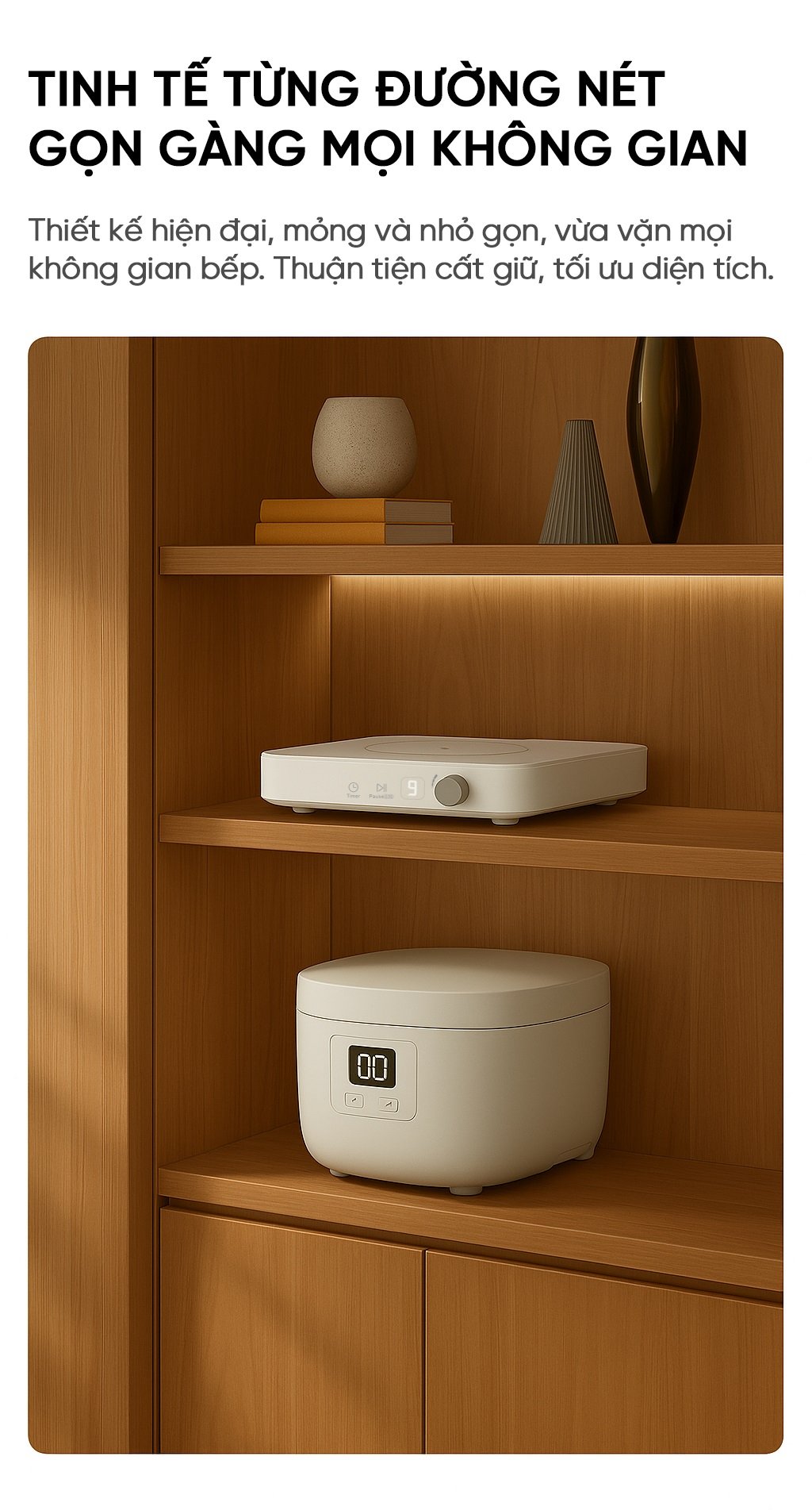 Bếp từ đơn miLife N3 vuông 10 mức nhiệt - Chính hãng Bếp từ đơn miLife N3 vuông thiết kế tinh gọn