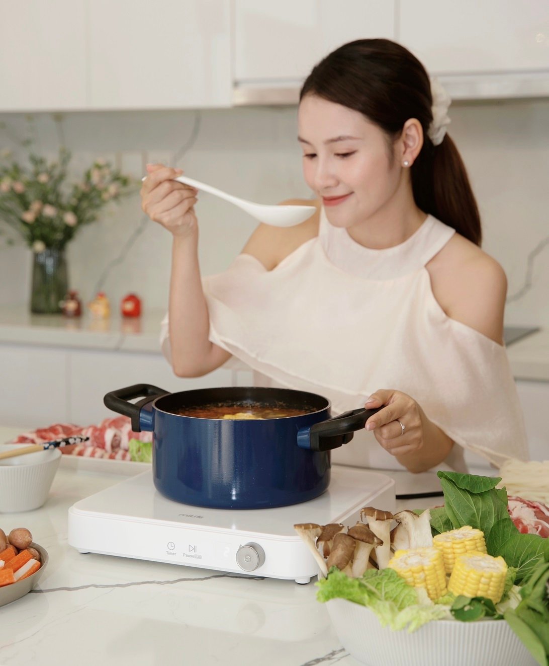 Bếp từ đơn miLife N3 vuông 10 mức nhiệt - Chính hãng Bếp từ đơn miLife N3 vuông