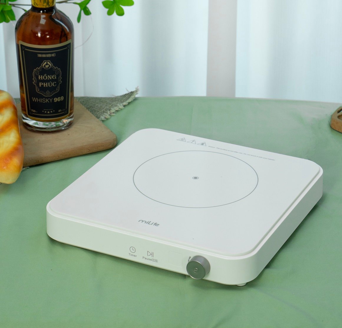 Bếp từ đơn miLife N3 vuông 10 mức nhiệt - Chính hãng Bếp từ đơn miLife N3 vuông