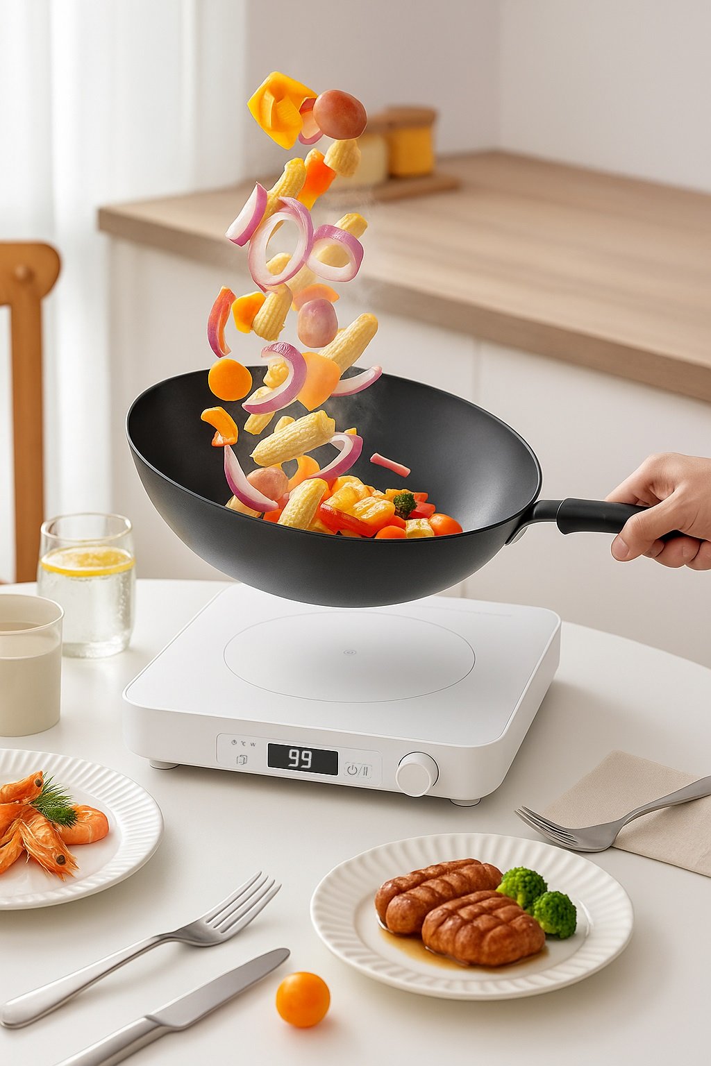 Bếp từ đơn miLife N3P vuông 99 mức nhiệt - Chính hãng Bếp từ đơn miLife N3P