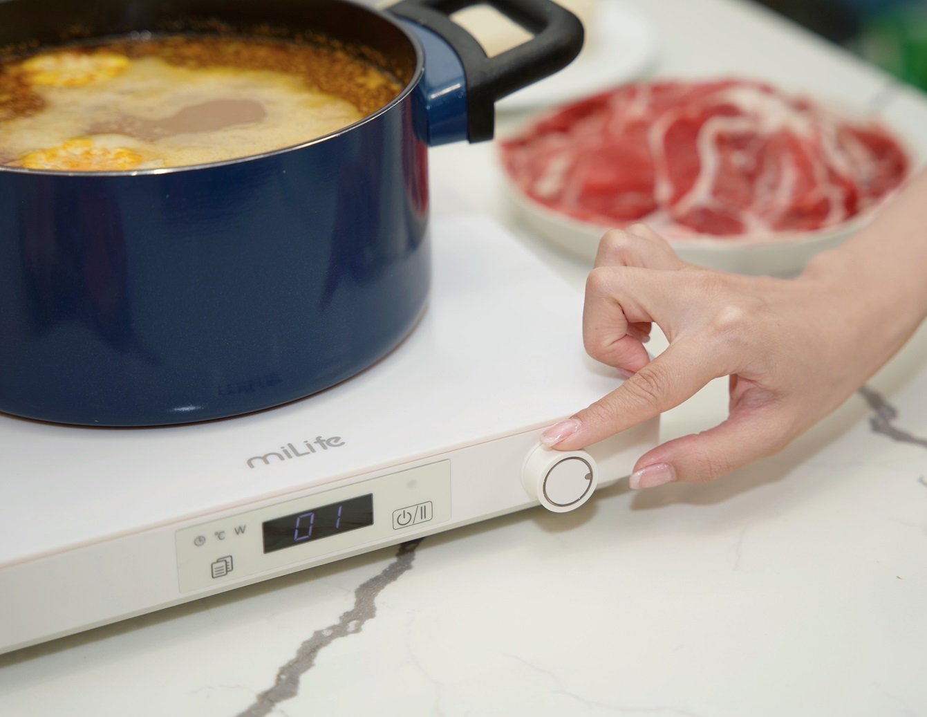 Bếp từ đơn miLife N3P vuông 99 mức nhiệt - Chính hãng Bếp từ đơn miLife N3P