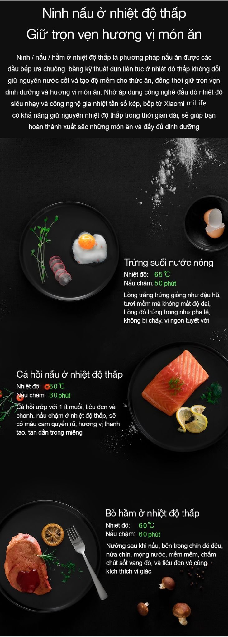 Bếp từ tròn miLife LFT011 với 99 mức nhiệt - Chính hãng Bếp từ tròn miLife LFT011 ninh nấu chậm