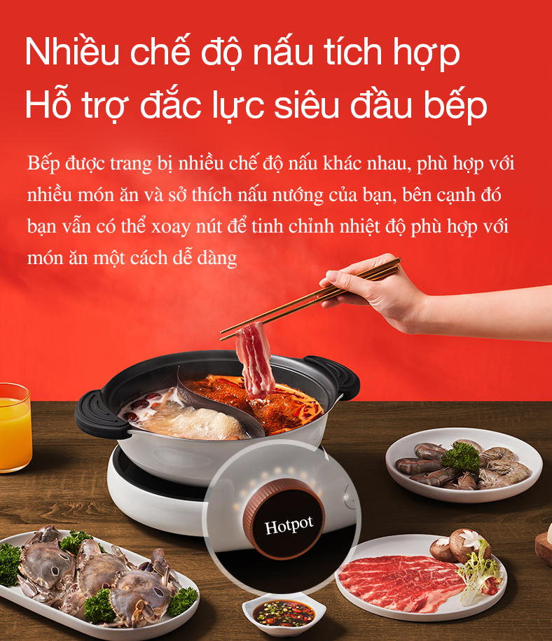 Bếp từ tròn miLife LFT011 với 99 mức nhiệt - Chính hãng Bếp từ tròn miLife LFT011 99 mức nhiệt