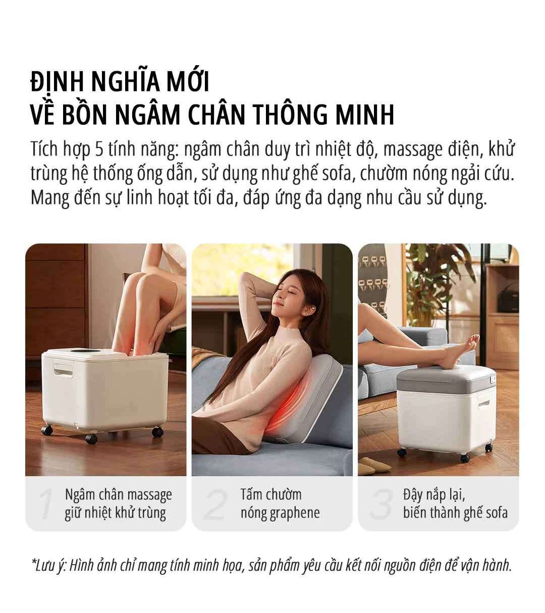 Máy massage ngâm chân Xiaomi miLife YMZ-X6 - Chính hãng Máy massage ngâm chân Xiaomi miLife YMZ-X6